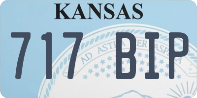 KS license plate 717BIP