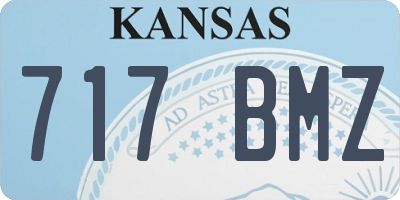 KS license plate 717BMZ