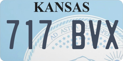 KS license plate 717BVX