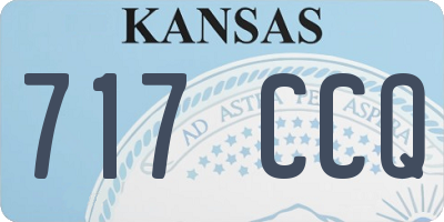KS license plate 717CCQ