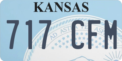 KS license plate 717CFM