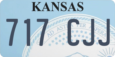 KS license plate 717CJJ