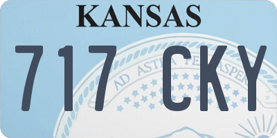 KS license plate 717CKY