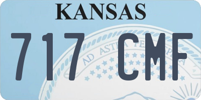 KS license plate 717CMF