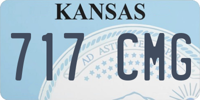 KS license plate 717CMG