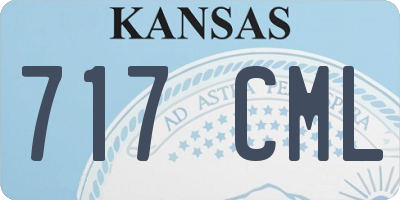 KS license plate 717CML