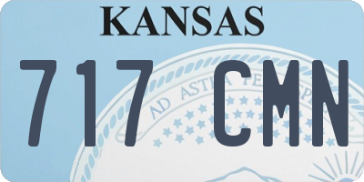 KS license plate 717CMN