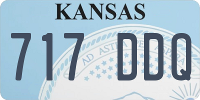 KS license plate 717DDQ