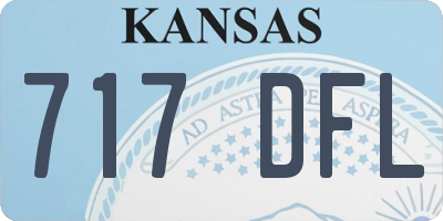 KS license plate 717DFL
