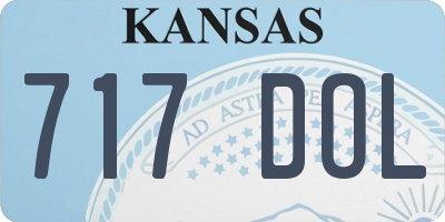 KS license plate 717DOL
