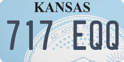 KS license plate 717EQQ