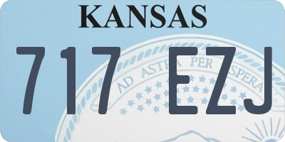 KS license plate 717EZJ
