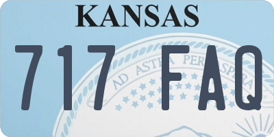 KS license plate 717FAQ