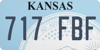 KS license plate 717FBF
