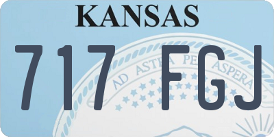 KS license plate 717FGJ