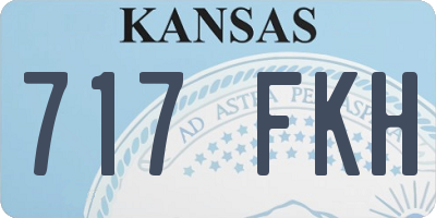 KS license plate 717FKH