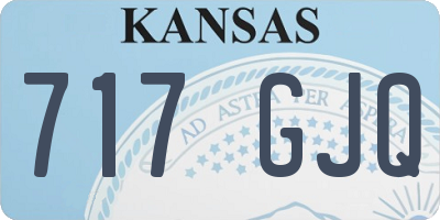 KS license plate 717GJQ