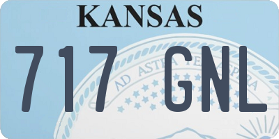 KS license plate 717GNL