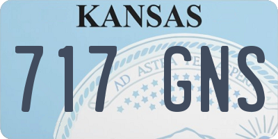 KS license plate 717GNS