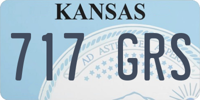 KS license plate 717GRS