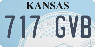 KS license plate 717GVB