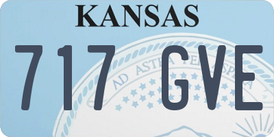 KS license plate 717GVE
