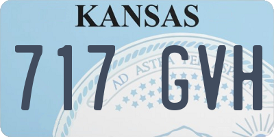 KS license plate 717GVH