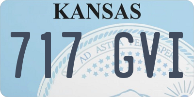 KS license plate 717GVI