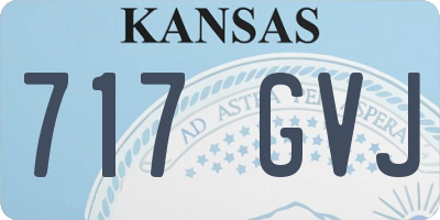 KS license plate 717GVJ