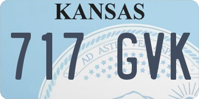 KS license plate 717GVK
