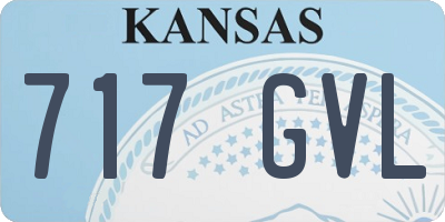KS license plate 717GVL