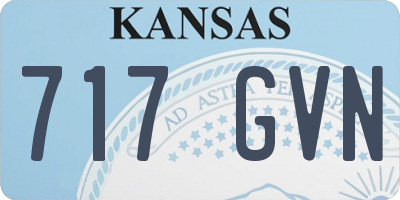 KS license plate 717GVN