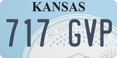 KS license plate 717GVP