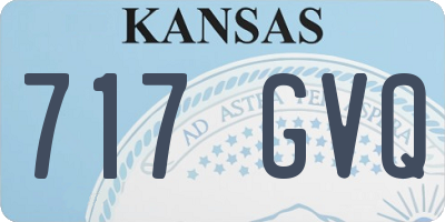 KS license plate 717GVQ