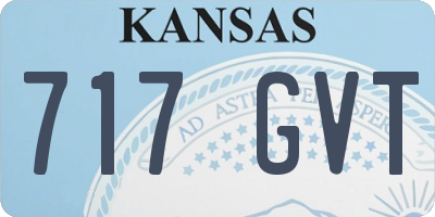 KS license plate 717GVT