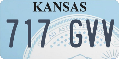 KS license plate 717GVV