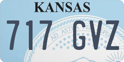 KS license plate 717GVZ