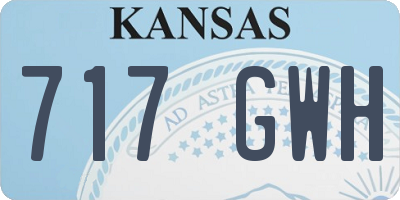 KS license plate 717GWH
