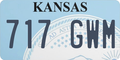KS license plate 717GWM