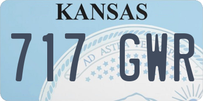 KS license plate 717GWR