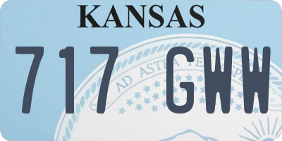 KS license plate 717GWW