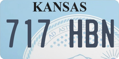 KS license plate 717HBN