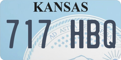 KS license plate 717HBQ