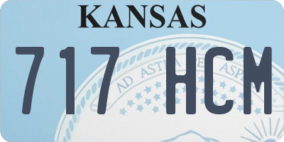 KS license plate 717HCM
