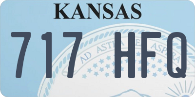 KS license plate 717HFQ