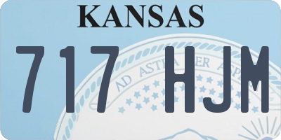 KS license plate 717HJM