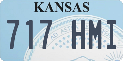 KS license plate 717HMI