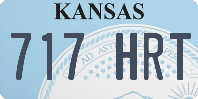 KS license plate 717HRT