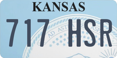 KS license plate 717HSR