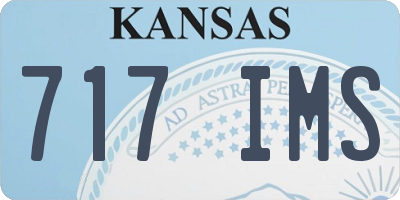 KS license plate 717IMS